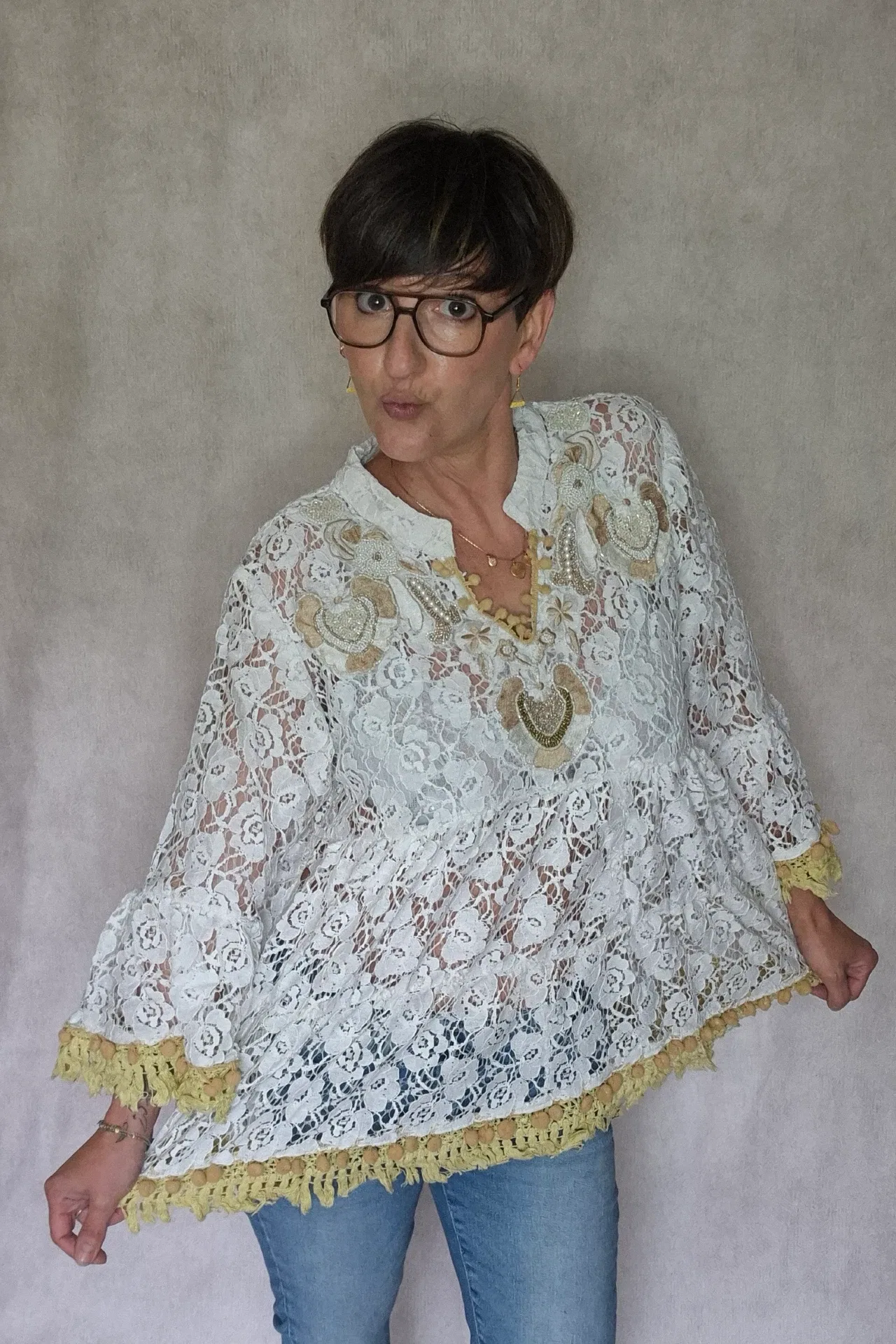 blouse dentelle - photo 3