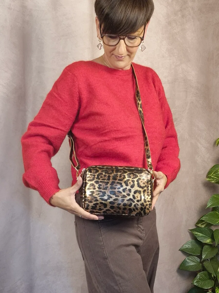 Visuel de SAC CUIR IRISE LEOPARD MARTA vue 1