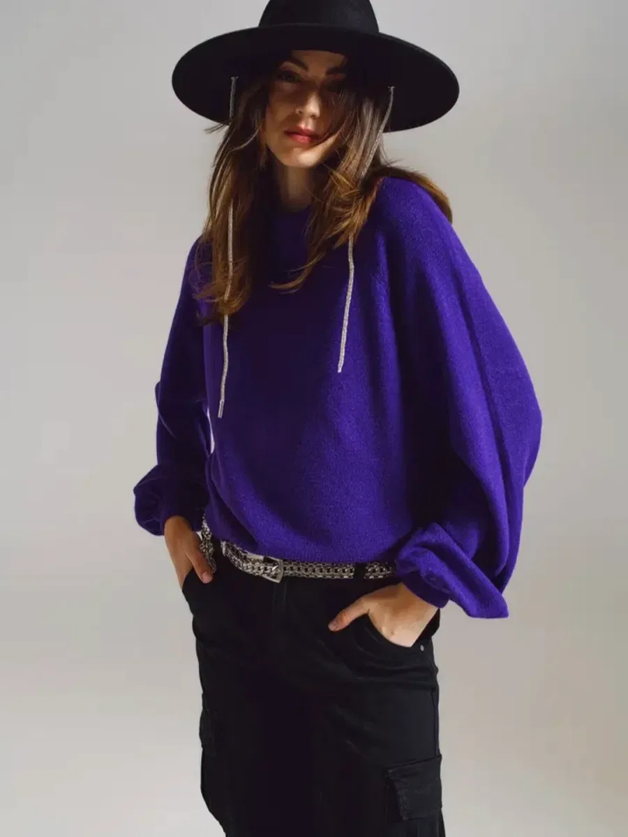 Visuel de Pull Violet vue 1
