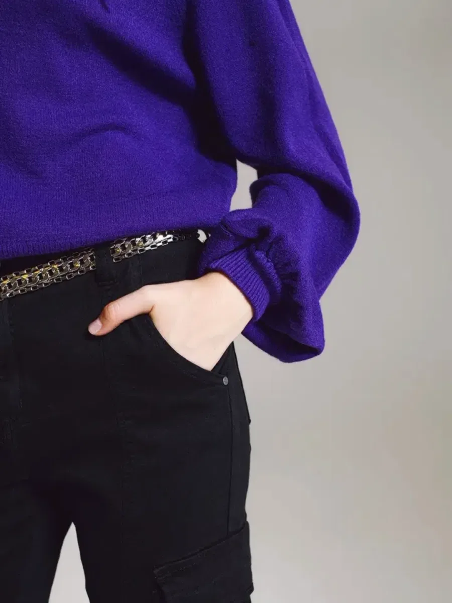 Visuel de Pull Violet vue 3