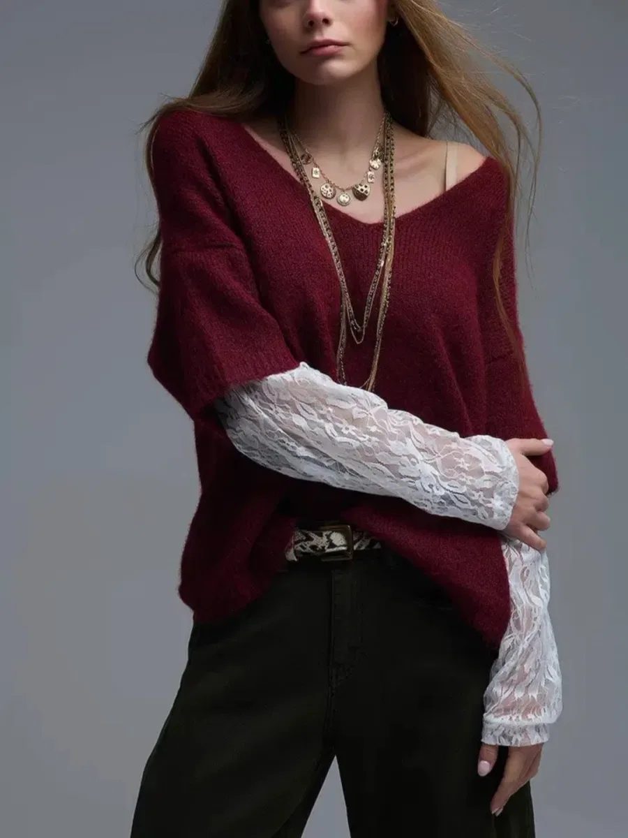Visuel de Pull Bordeaux vue 1