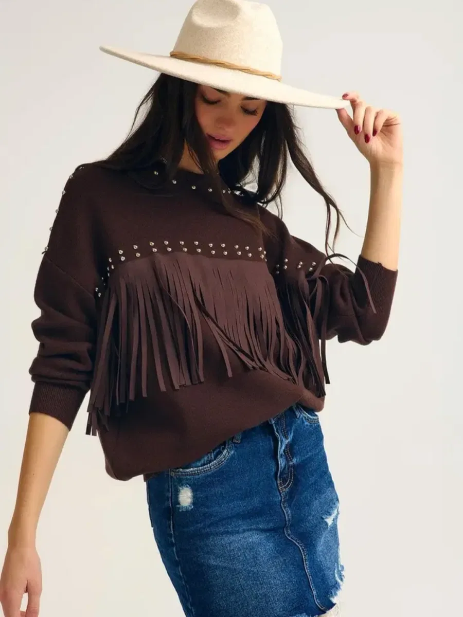 Visuel de Pull western vue 1