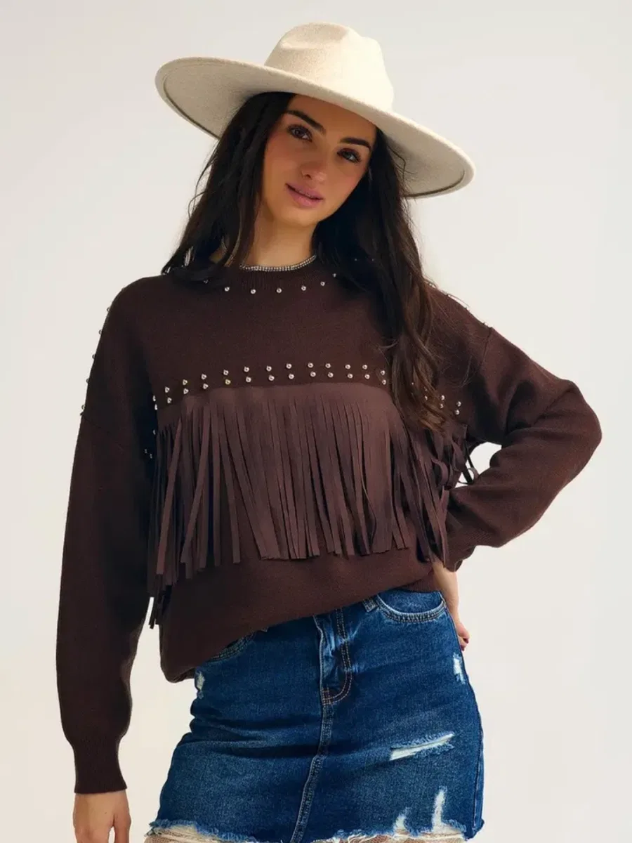 Visuel de Pull western vue 2