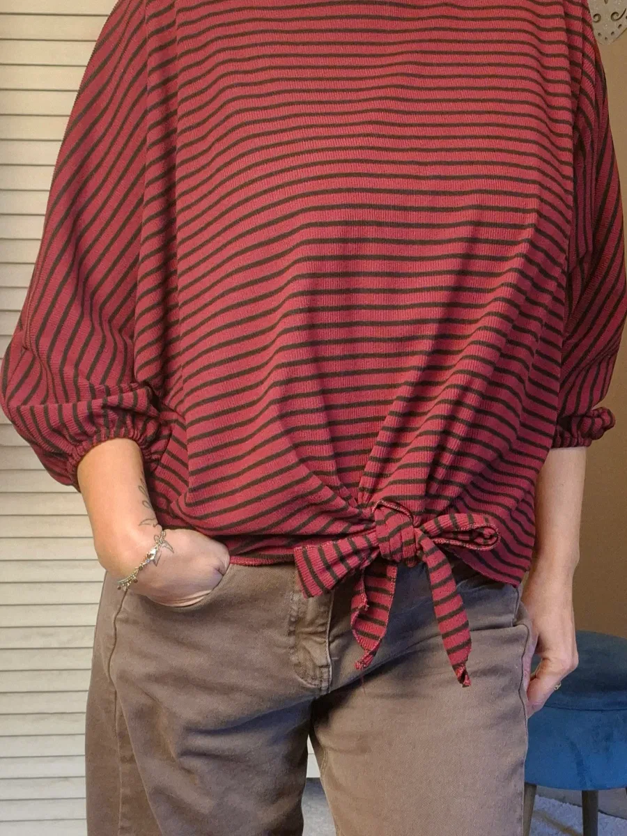 Visuel de Pull fin Rayé vue 2